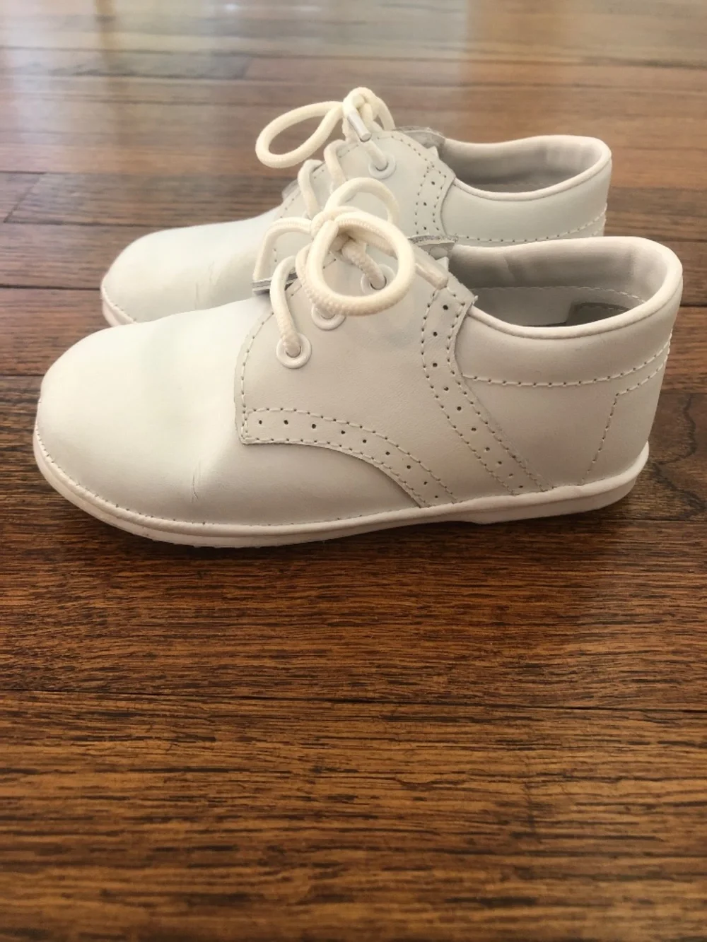 Angel Baby Toddler Saddle Shoes, White, Size 7